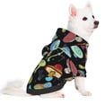 thumbnail image 2 of Fotbe Bright Mushrooms Sudadera con Estampado para Perros Pequeños – Suéter con Capucha para Mascotas, Tela Suave de Forro Polar con Bolsillo-X-Large, 2 of 7