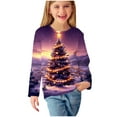 thumbnail image 2 of Christmas Kids Shirt Girl's Christmas Shirt Christmas Tops for Boy Girls Long Sleeve Prints Shirts Christmas Crewnecks Tops Dressy Casual Blouses Clothes, 2 of 6