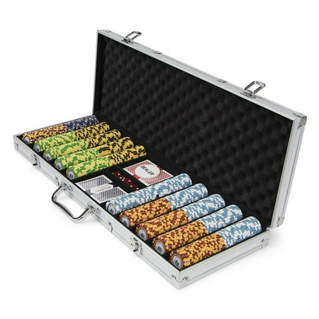 Monte Carlo Casino Chips - Casino Poker Chips, Brybelly Monte Carlo 500pc Texas Holdem Poker Chips Case