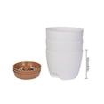 thumbnail image 2 of Self Watering Planters 3pcs Plant Pots With Drainage Holes &Pallet Modern Decorative Gardening Containers, 2 of 13