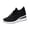 Black, variant on HTHLVMD Office Shoes, Womens Orthopedic Shoes, Walking Shoes Women, Orthopedic Shoes for Women, Rhinestone Embellished Wedge Sneakers for Women - Breathable Mesh Casual Walking Shoes, Black 5.5