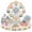 E, variant on Christmas DIY Crystal Art Kit, 1 Pack Plastic Beads with Warm LED Light Base and Rainbow Rhinestones, for Tabletop Display, Mantel and Desk, Winter Ferris Wheel - D
