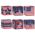 thumbnail image 2 of 6PCS Patriotic 4th Of July Paper Treat Boxes USA Themed Squares Candy Boxes for Independence Day Party Favors Gift Giving and Holiday Celebrations, 2 of 6