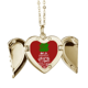 thumbnail image 1 of Ser una piña Stand Tall citar la Navidad Collar colgante en forma de melocotón con alas Unbranded M, 1 of 3