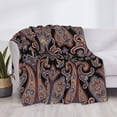 thumbnail image 4 of Throw Blanket for Couch, Paisley Pattern No.90118 Super Soft Fuzzy Comfy Warm Throw Blanket, Cuteness Lightweight Cozy Plush Flannel Blanket & Throws for Sofa and Bed All Season, 4 of 5