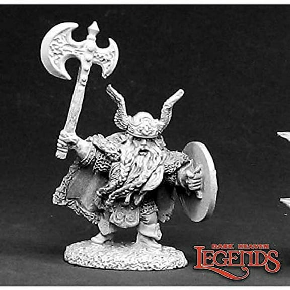 Reaper Miniatures King Harbromm Axehelm #02378 Dark Heaven Unpainted Metal