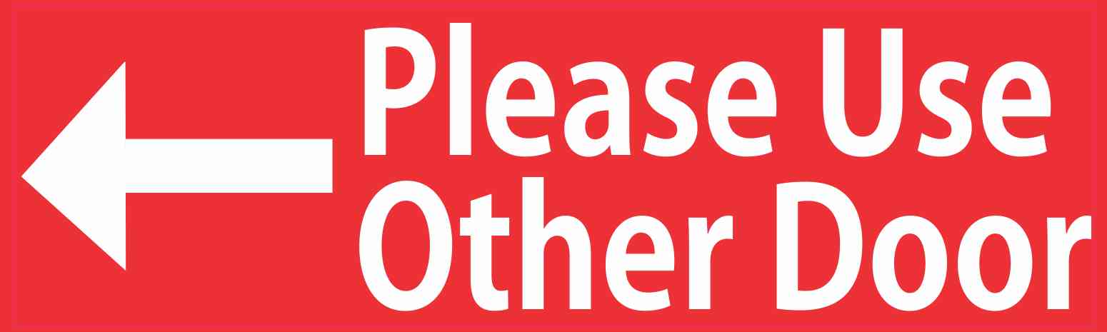 3x3 Inch 'Please Lock The Door' Vinyl Stickers – 2 Per Sheet, Business Sign Decal, Made In USA