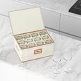 thumbnail image 4 of Aokeyee Wine Glass Storage Box Containers, 2 Pack Stemware Storage Cases for 24 Crystal Glasses, Drinkware, Hard Shell for Moving Protection (Ivory), 4 of 6