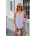 thumbnail image 4 of XCHQRTI V Neck Suspenders Tank Tops for Women Sleeveless Casual Flowy Shirts Tunic Summer Tank Tee, 4 of 8