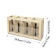 thumbnail image 3 of Portacubiertos de madera, portacubiertos de 4 compartimentos, organizador de encimera de cocina para tenedores, cucharas, cuchillos, palillos, 3 of 7