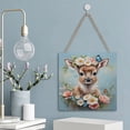 thumbnail image 5 of Charming Reindeer with Butterflies Wooden Hanging Sign - Delightful Accent for Play Areas, Perfect for Nature Lovers and Kid's Rooms 12"x12", 5 of 8