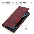 thumbnail image 4 of Jiahe Cover For Samsung Galaxy A14 6.6 inch Wallet Case,Magnetic Shockproof Flip Leather with Card Holder Kickstand Case Cover,Winered, 4 of 7
