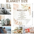 thumbnail image 5 of Boss Lady Gifts, Boss Lady Gifts for Women, Boss Lady Blanket 50"x60", Best Boss Gifts for Women, Boss Christmas Birthday Gifts, Bosses Day Gifts for Women, Boss Appreciation Gifts for Women, 5 of 5