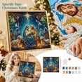 thumbnail image 2 of 5D Diamond Painting Kit Christmas Nativity Scene Diy Rhinestone Art Decor 11.81 X 11.81 Inches, 2 of 4