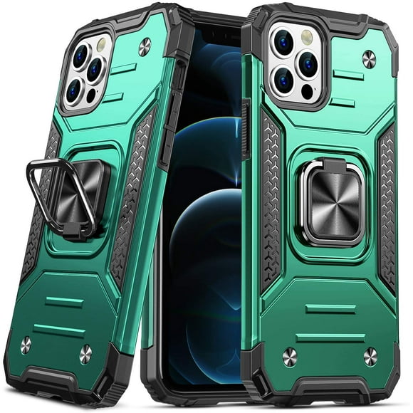 Anqrp Designed for iPhone 12/ iPhone 12 Pro Case, Military Grade Protective Phone Case with Enhanced Kickstand (Support