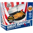 thumbnail image 4 of America's 250th Birthday USA Waffle Maker- 4th of July Must Have- Giant 7.5" Patriotic Waffles Pancakes- Electric Nonstick Waffler Iron- Spirit Party Summer Breakfast Baker w Recipes-Dad Novelty Gift, 4 of 5