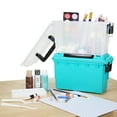 Logix Stackable Craft Storage Box and Organizer with Locking Functions