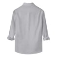 thumbnail image 4 of Camisa de manga larga para hombre, blusa con cuello vuelto, botones informales, camisa de cobertura con estampado de cinta de color para el día de la lactancia Odeerbi ODB-2, 4 of 4