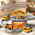 thumbnail image 6 of 226 PCS Construction Race Track Set, 2-Level Parking Garage, DIY Track with Electric Car & 3 Trucks, Ages 3-12, 6 of 10