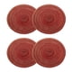thumbnail image 1 of Uxcell 4 piezas de manteles individuales trenzados redondos de 7" antideslizantes para mesas de comedor, lavables, aislamiento térmico, manteles individuales tejidos, rojos, 1 of 7