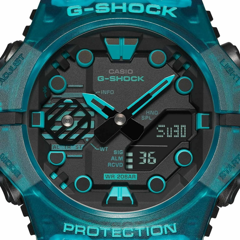 ★CASIO★ GAB001G2ADR Casio G-Shock GAB001G-2A Men's Clear Green Analog-Digital