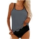 thumbnail image 2 of Traje de baño de dos piezas para mujer, estilo conservador, con un traje de baño de dos piezas ahuecado para mujer, trajes de baño tankini para mujer, traje de baño de 2 piezas para mujer, trajes de b, 2 of 9