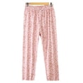 thumbnail image 4 of Ailaofu Women's Cotton Pajama Pants Lounge Casual Bottoms Fun Print Sleep Pants, 4 of 5