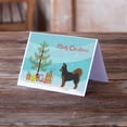 thumbnail image 2 of Black and Tan Pomchi Christmas Tree Greeting Cards and Envelopes Pack of 8, 2 of 2