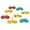 C, variant on Sunjoy Tech 6Pcs/Set Adorable Mini Dinosaur Fruit Forks Cute Cartoon Animal Bento Stick Decoration Fork Fruit Stick