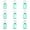 Green, variant on 50 Pack Double Flip Blank Key Label Tags, Colored Double Loop Keychain Markers, Waterproof Writeable Key Classification Tags For Inventory Sorting(Green-50PCS)