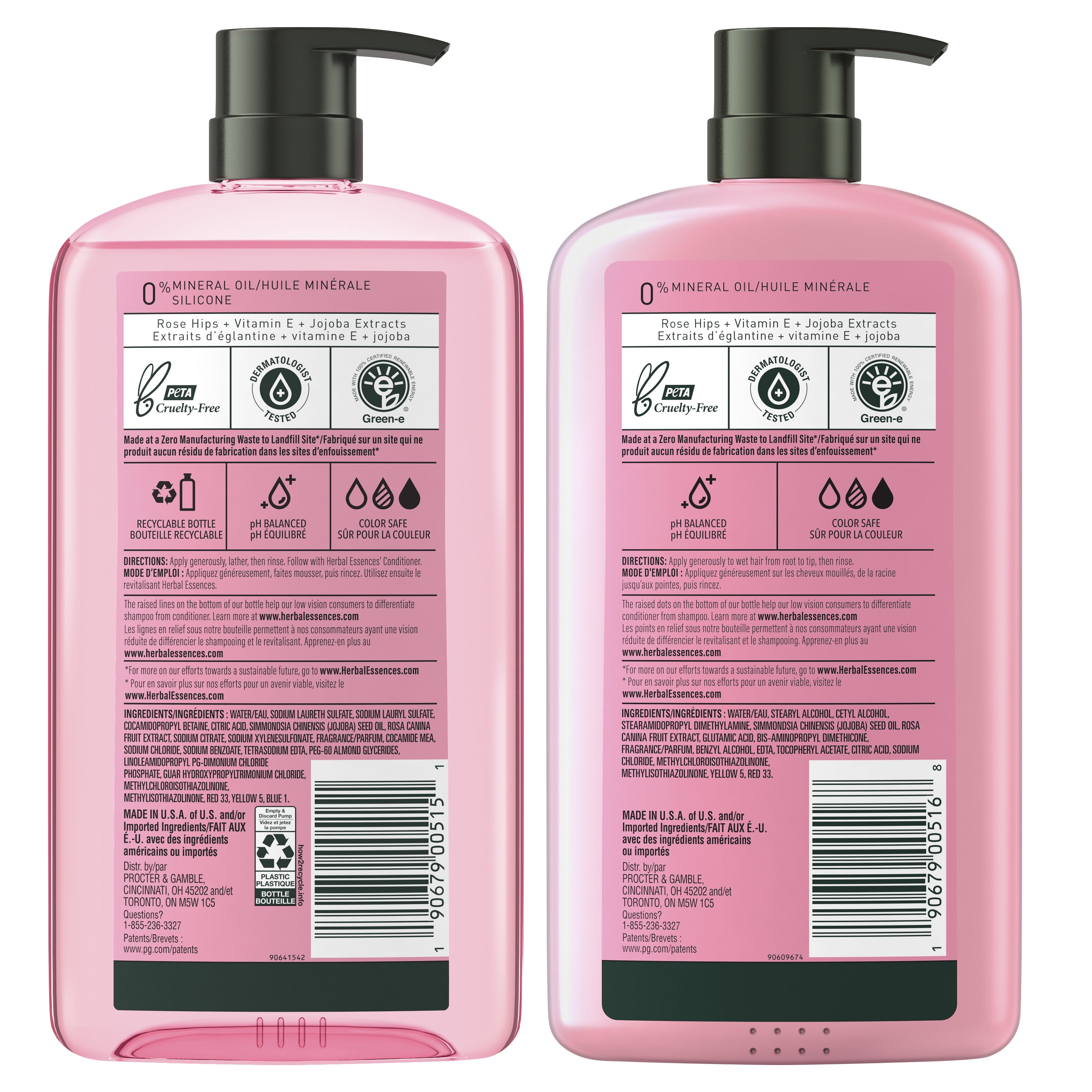 Herbal Essences Smooth Rose Shampoo and Conditioner Hair Set, 29.2 oz