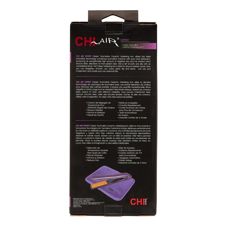 CHI Air Classic Tourmaline Ceramic 1 Flat Iron Midnight Violet Walmart