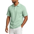 thumbnail image 5 of Trgacdwlo Polo T Shirts for Men Linen Raglan Men's Shirts Short Sleeve Summer Lightweight Moisture Wicking Golf Polo Shirt Men Light Green M, 5 of 9