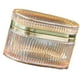 thumbnail image 3 of Joyero de cristal en relieve para mujer, organizador de collares, portátil, ligero y de lujo. Ámbar, 3 of 9
