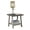Multicolor 779, variant on Space Saving End Table with Shelf, Athens Contemporary Two-Tone Wood Table in Weathered Walnut and Gray, 24W x 22D x 23H, MDF