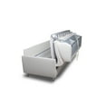 thumbnail image 2 of Casabianca Furniture Benz Queen Size Sofa Bed In Gray Top Grain Leather With Chromed Feet., 2 of 2