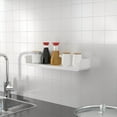 thumbnail image 3 of Bathroom Shelf Shower Organizer Storage Kitchen Rack Adhesive No Drilling Modern Simple Design - 47cm, 3 of 8