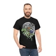 thumbnail image 2 of Dabbing Skeleton Jack-o'-lantern T-Rex Dinosaur T-Shirt, 2 of 6