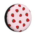 thumbnail image 1 of Fotbe Strawberry Funda de Llanta de Repuesto con Estampado, Engrosada, Ajuste Universal para Jeep, Remolque, RV, SUV, Camión-14 inch, 1 of 6