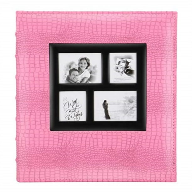 artmag photo picutre album 4x6 600 photos, extra large capacity leather cover wedding family ...