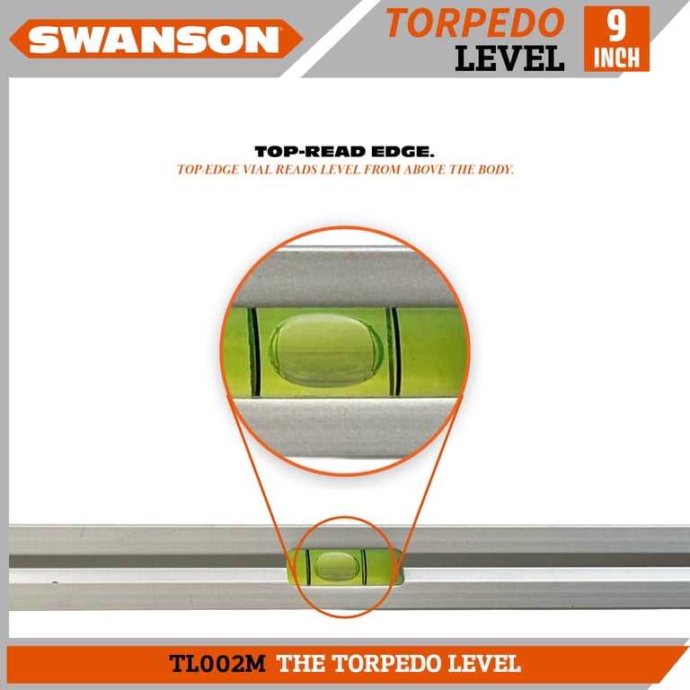 Swanson Tool 9-Inch Magnetic Aluminum Torpedo Level photo 6