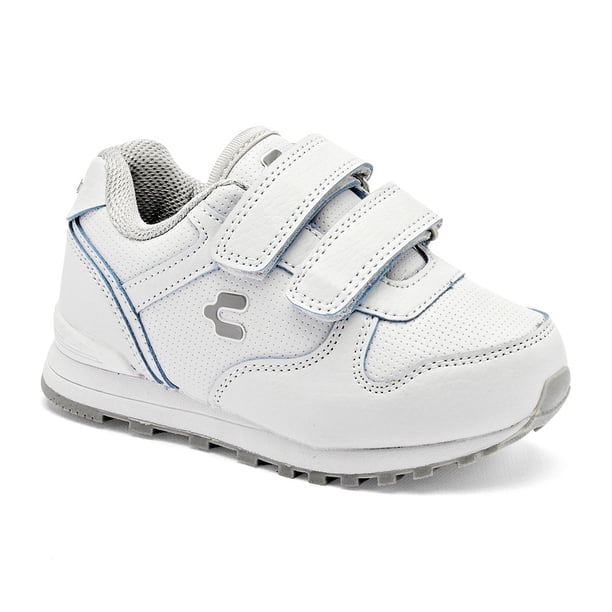 Tenis Charly Blanco Gris para Preescolar Niña