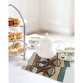 thumbnail image 4 of Teal Brown Farmhouse Kitchen Dish Towels for Drying Dishes Set of 2, Country Texas Star Vintage Waffle Weave Microfiber Hand Tea Bathroom Towels Quick Dry & Absorbent Towel 12x12, 4 of 7