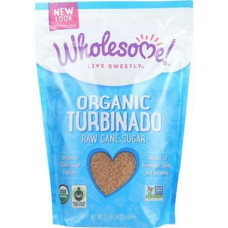 Wholesome! Organic Turbinado Raw Cane Sugar, 1.5 oz