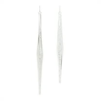 Melrose Clear Glass Icicle Drop Ornament Set of 6