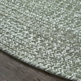 thumbnail image 4 of Superior Two-Toned Braided Round Indoor/ Outdoor Area Rug, Green/ White, 6', 4 of 5