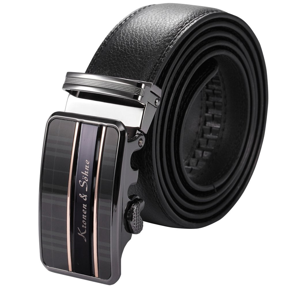 Automatic Buckle Soft Leather Belts 