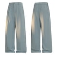 thumbnail image 6 of Men's Casual Dress Trousers, Chinos, Straight Leg Pants with Zipper Fly & Button Closure, Lightweight Breathable Summer Office Business Daily | AKLJWH,Gray 2XL, 6 of 8