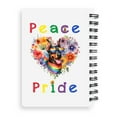 thumbnail image 2 of Peace Love Pride Doberman Pinscher with Rainbow Sunglasses LGBT LGBTQ+ Spiral Bound Journal Doberman Dog Lover Gifts 5x7in Spiral Notebook - 01004, 2 of 5
