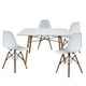 thumbnail image 1 of Set de Comedor Oslo 120cm Melamina 4 Sillas Eames Blanco Mundo In Minimalista, 1 of 8